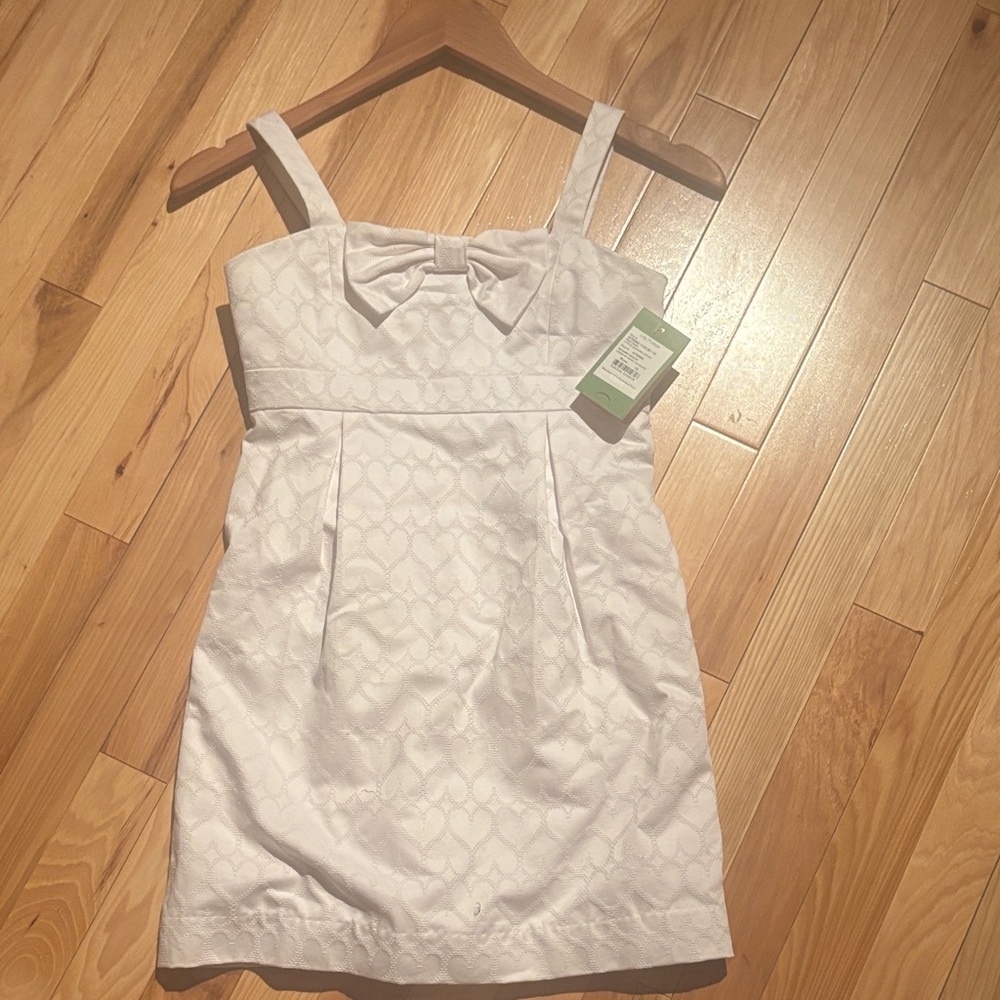 Lilly Pulitzer White Kids Dress with Bow